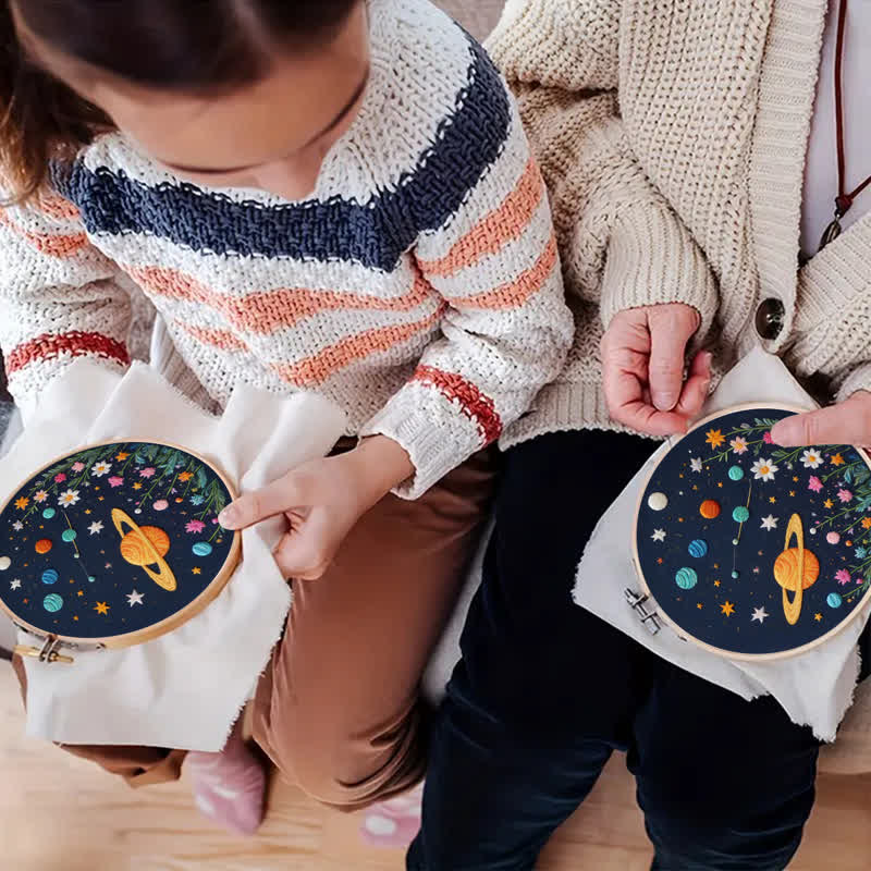 Rubbyoo Embroidery Kit - Planets and Stars