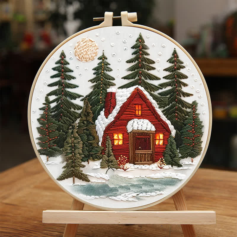 Rubbyoo Embroidery Kit - Winter Forest