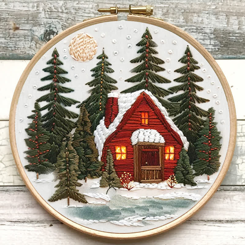 Rubbyoo Embroidery Kit - Winter Forest