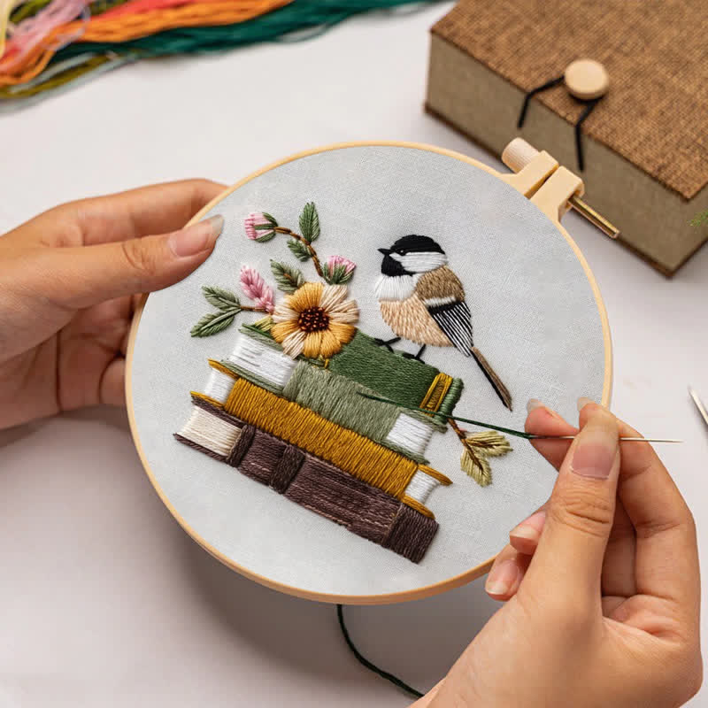 Rubbyoo Embroidery Kit - Reading Time