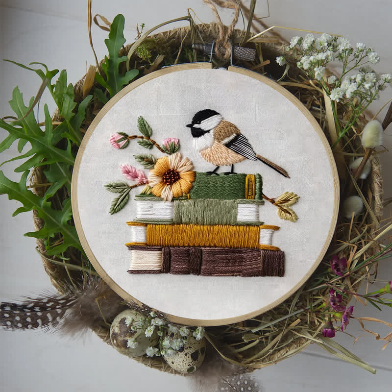 Rubbyoo Embroidery Kit - Reading Time