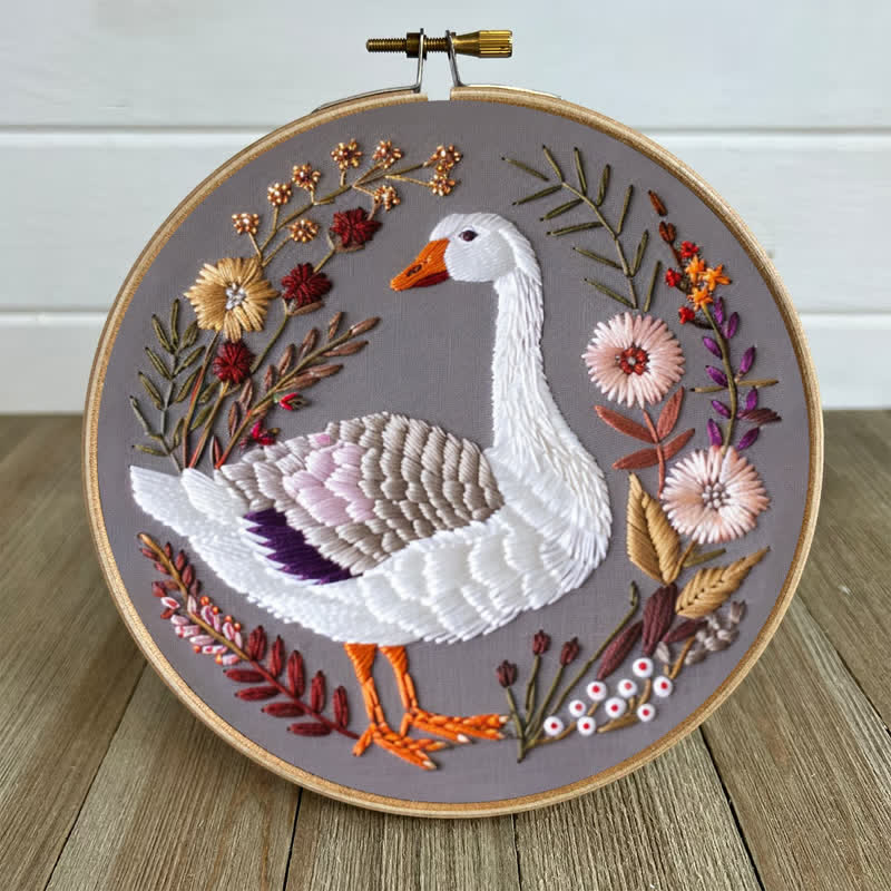 Rubbyoo Embroidery Kit - Winter Goose