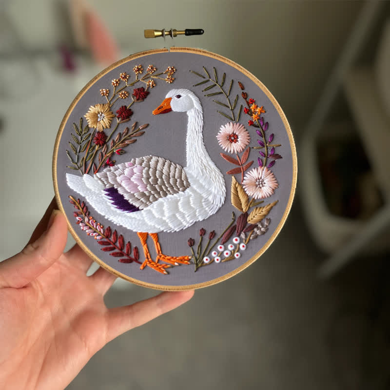 Rubbyoo Embroidery Kit - Winter Goose
