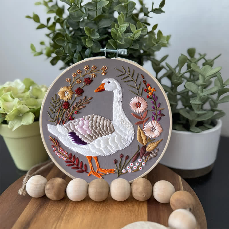 Rubbyoo Embroidery Kit - Winter Goose