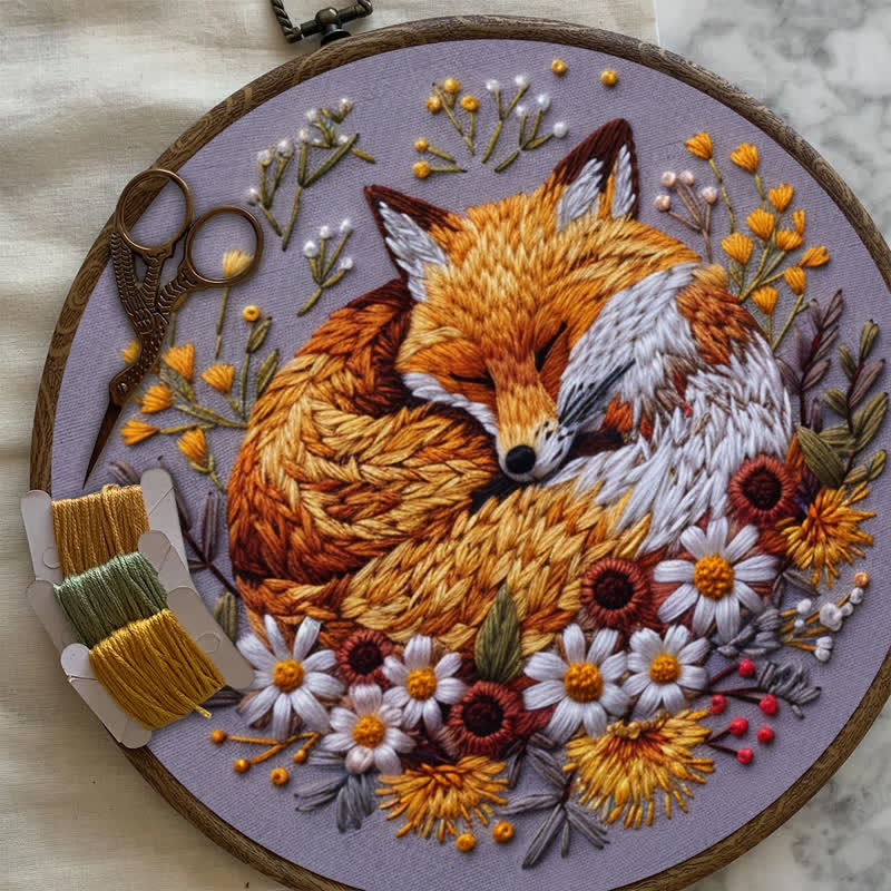 Rubbyoo Embroidery Kit - Woodland Fox