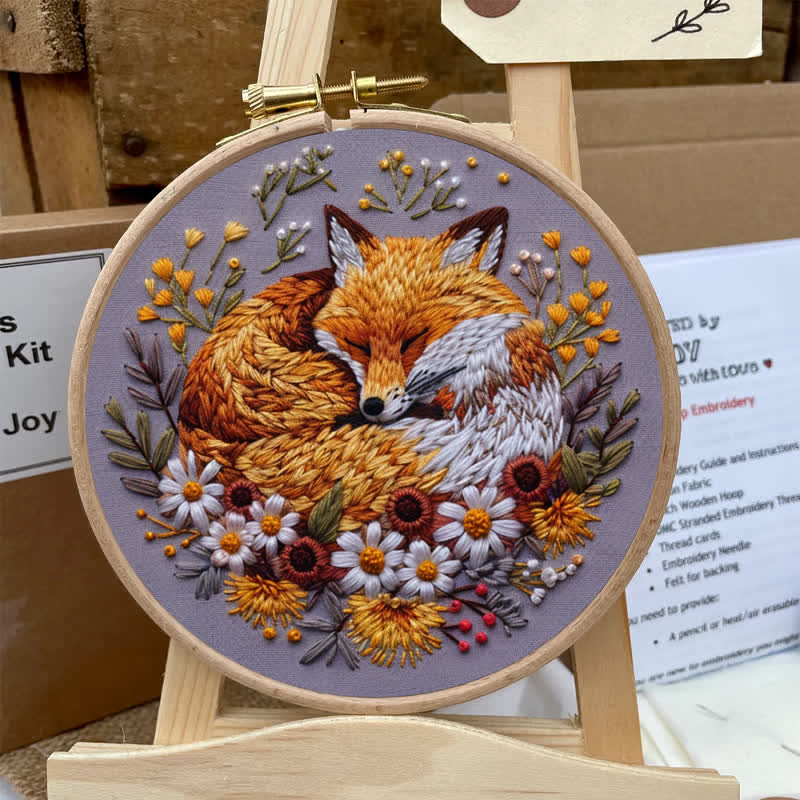Rubbyoo Embroidery Kit - Woodland Fox