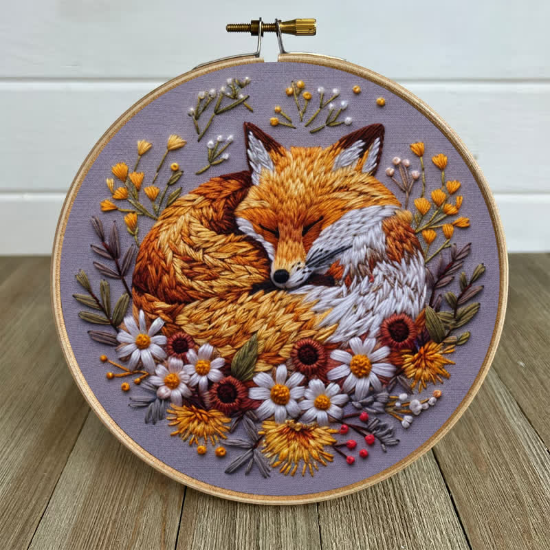 Rubbyoo Embroidery Kit - Woodland Fox
