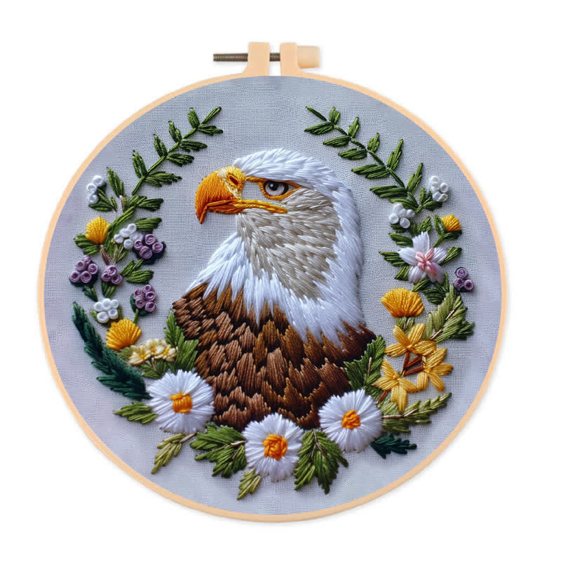 Rubbyoo Embroidery Kit - "Native Eagle"