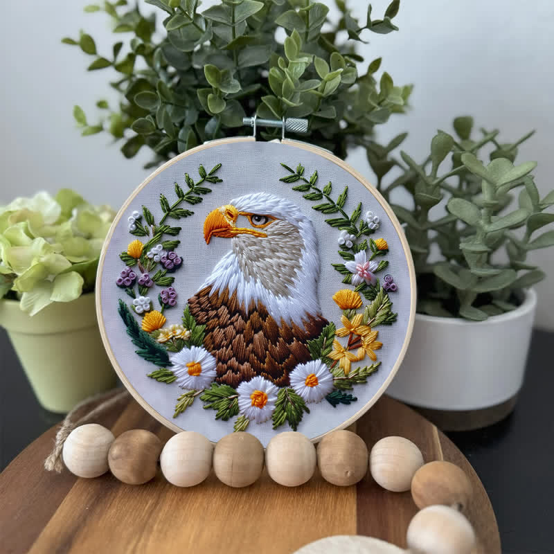 Rubbyoo Embroidery Kit - "Native Eagle"