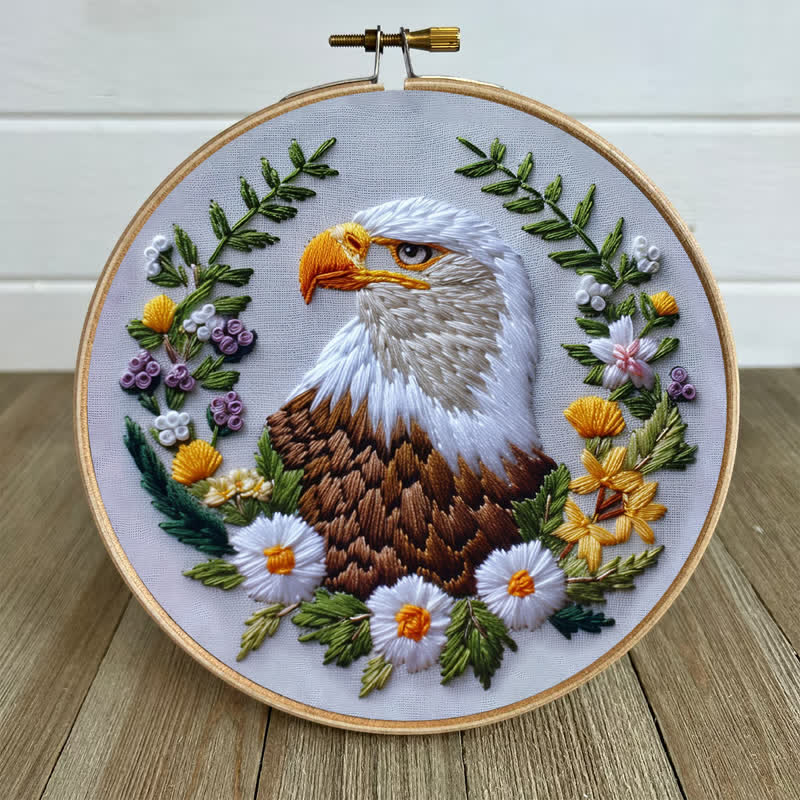 Rubbyoo Embroidery Kit - "Native Eagle"