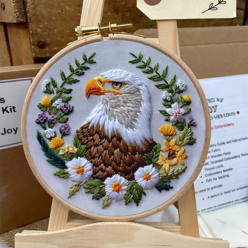 Rubbyoo Embroidery Kit - "Native Eagle"