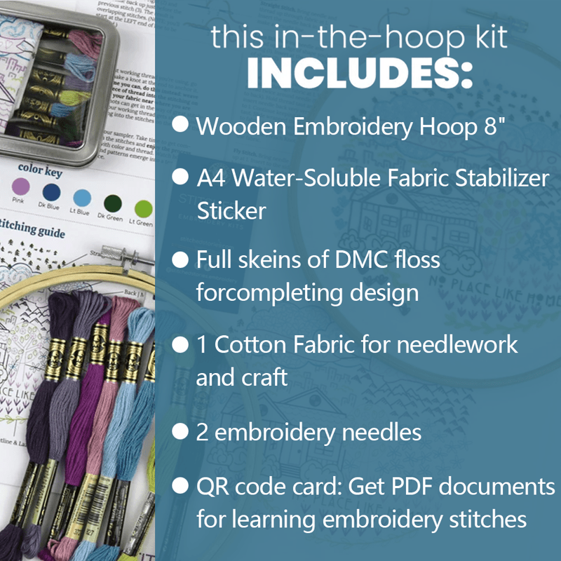 Rubbyoo Embroidery Kit - Woodland Bear
