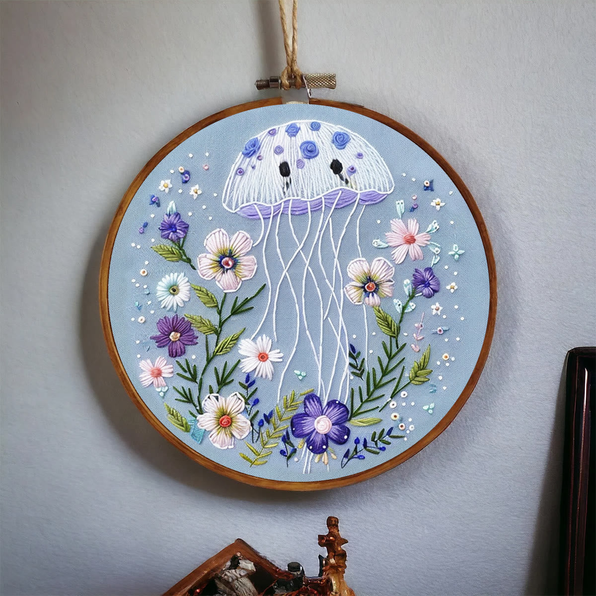 Rubbyoo Embroidery Kit -Blue Jellyfish