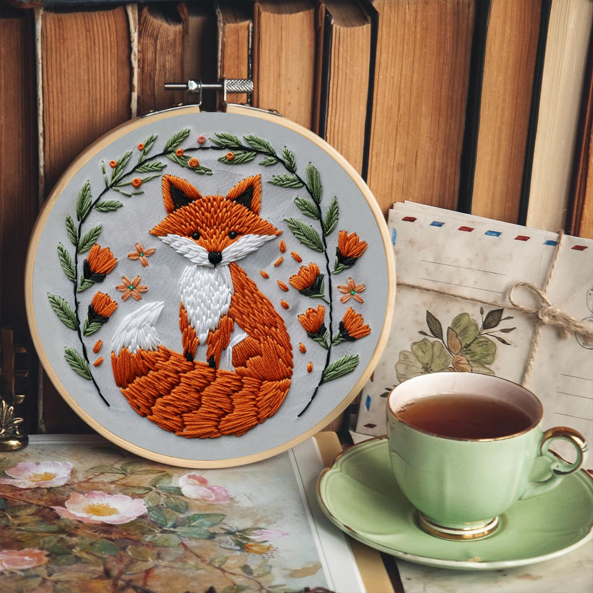 Rubbyoo Embroidery Kit - Big Tail Fox