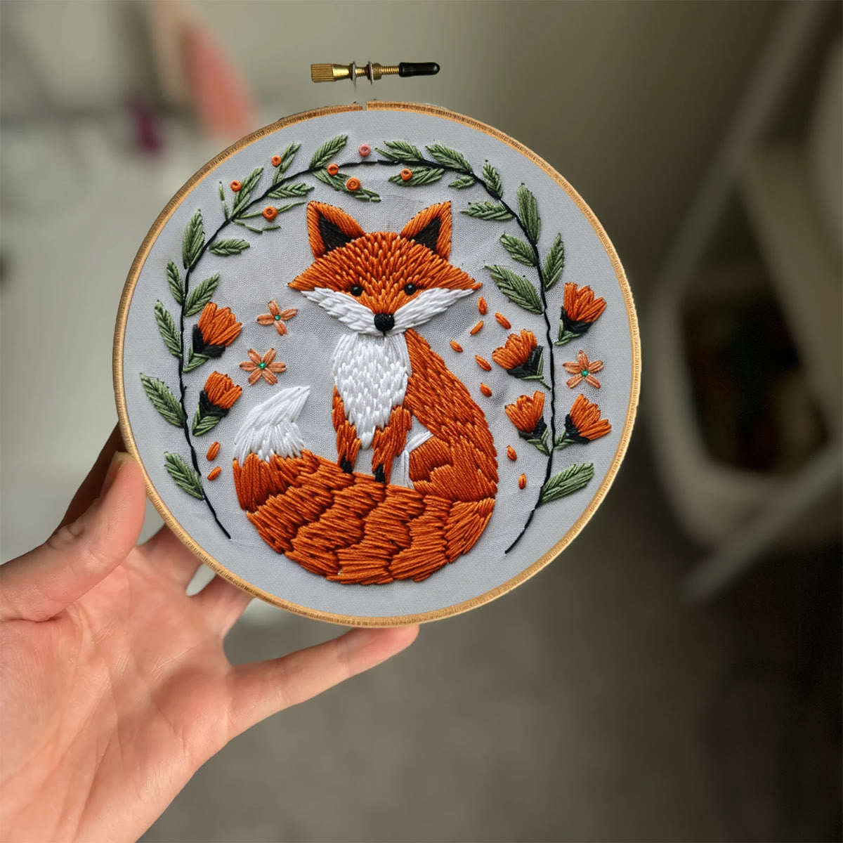 Rubbyoo Embroidery Kit - Big Tail Fox
