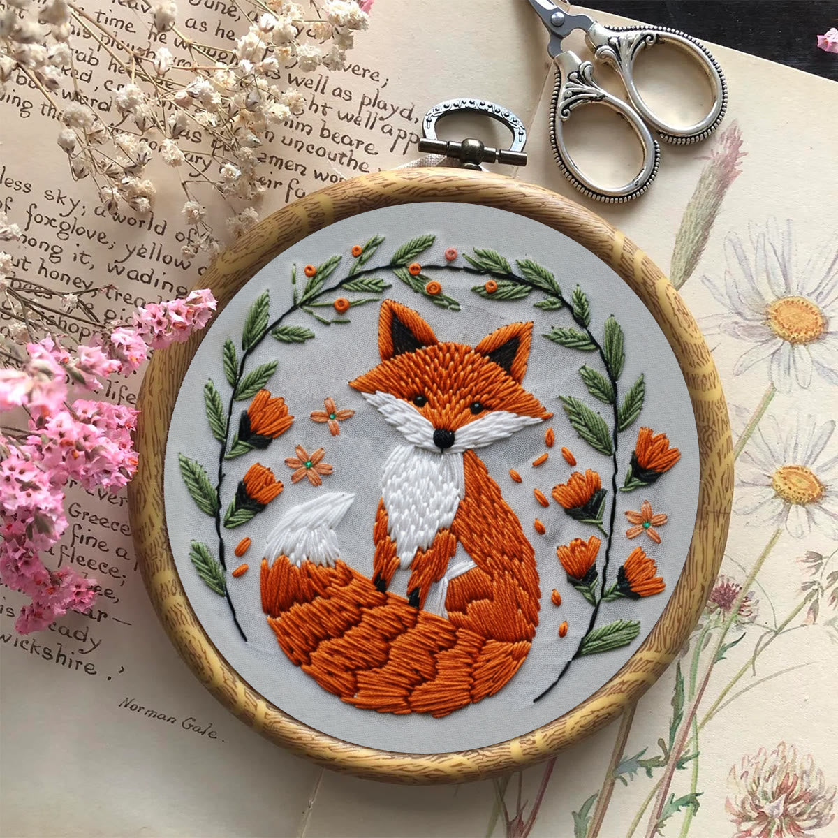 Rubbyoo Embroidery Kit - Big Tail Fox