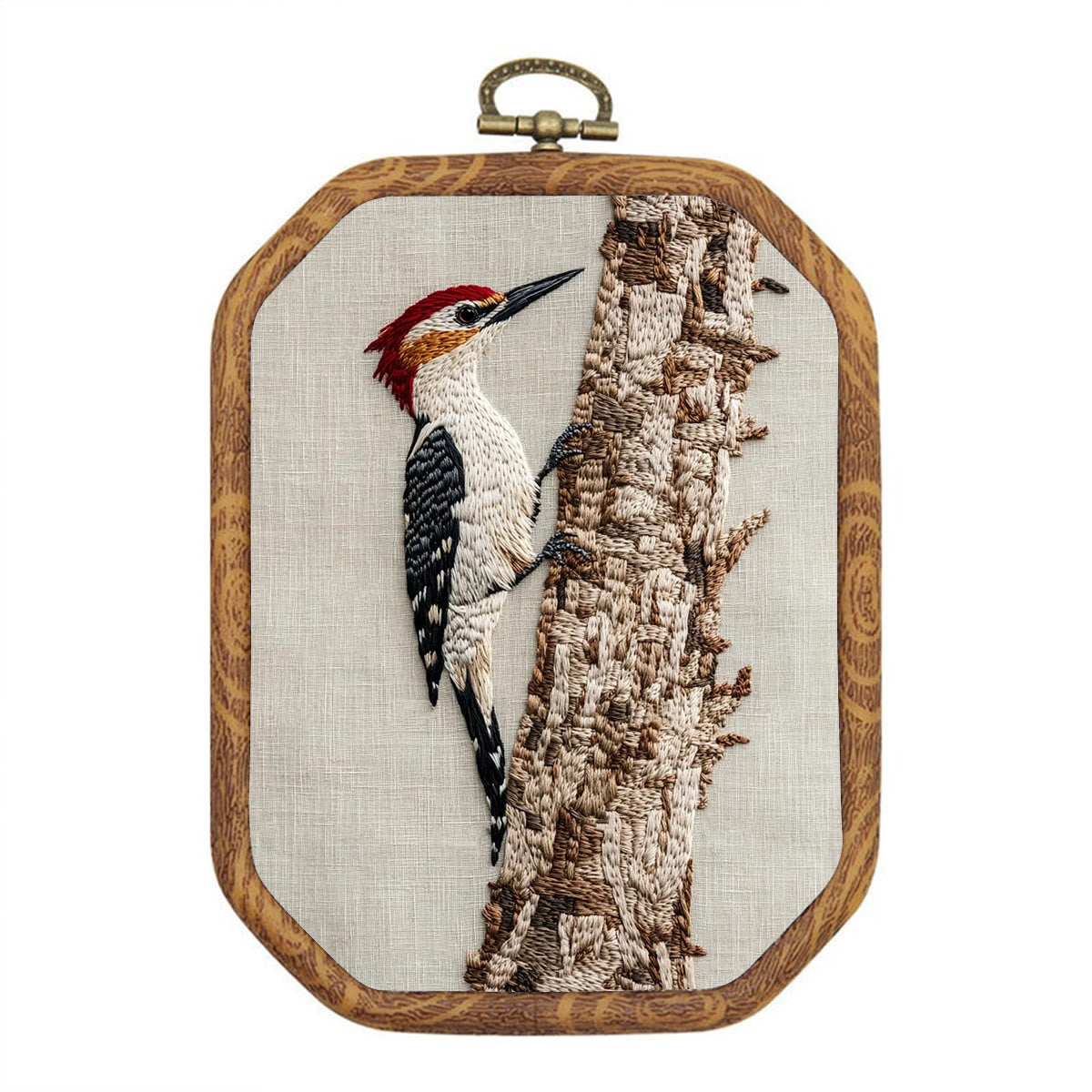 Rubbyoo Embroidery Kit- Woodpecker