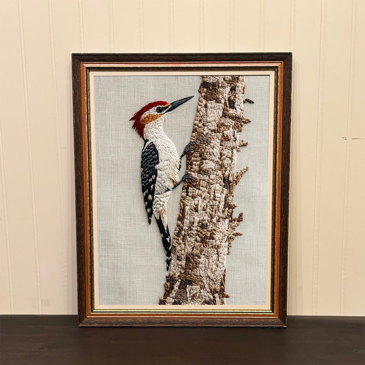 Rubbyoo Embroidery Kit- Woodpecker