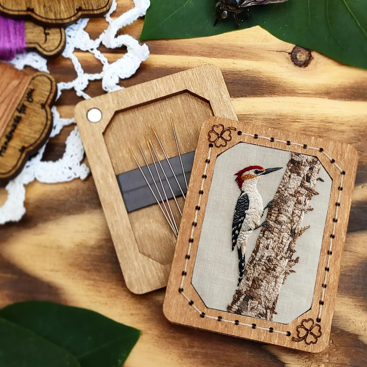 Rubbyoo Embroidery Kit- Woodpecker