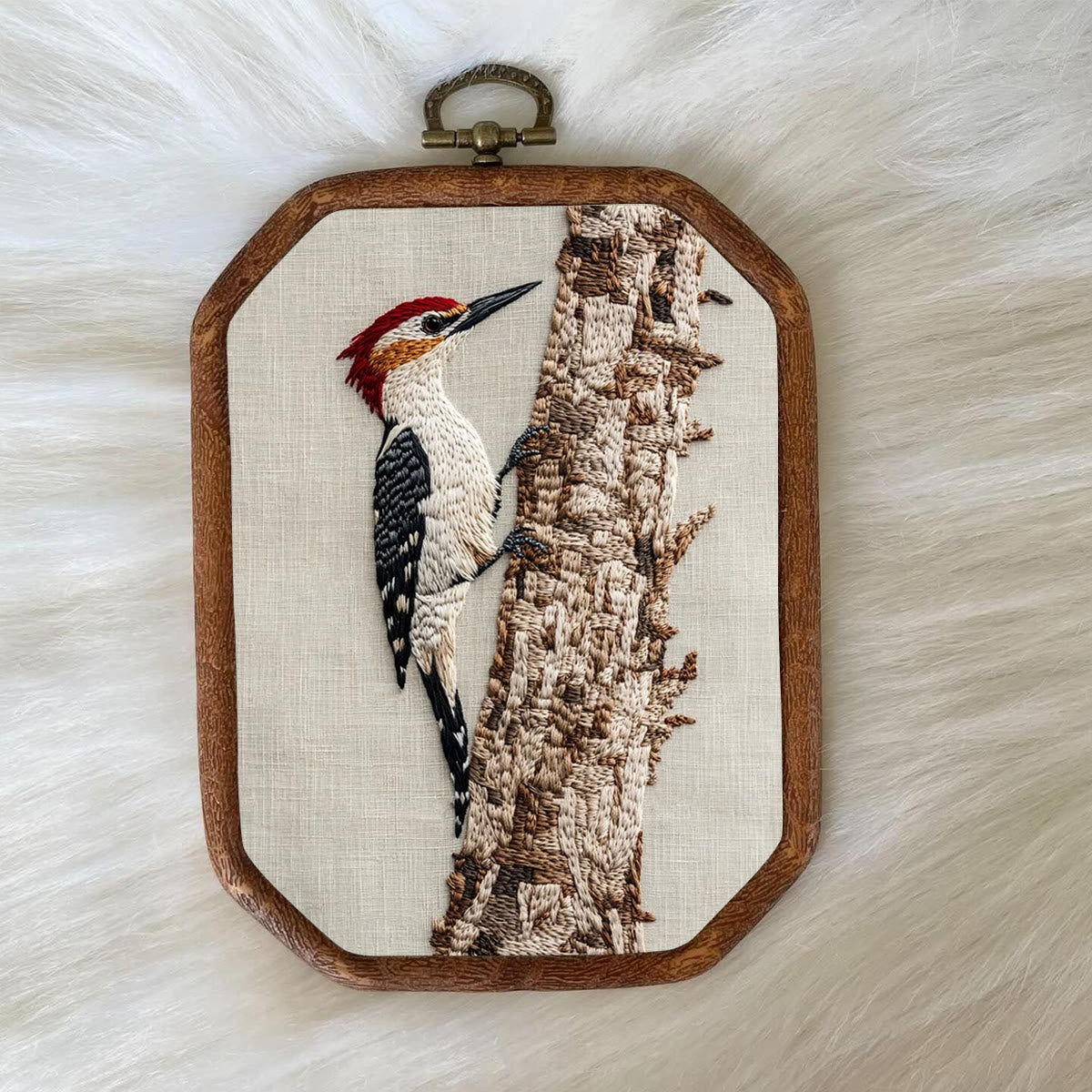 Rubbyoo Embroidery Kit- Woodpecker