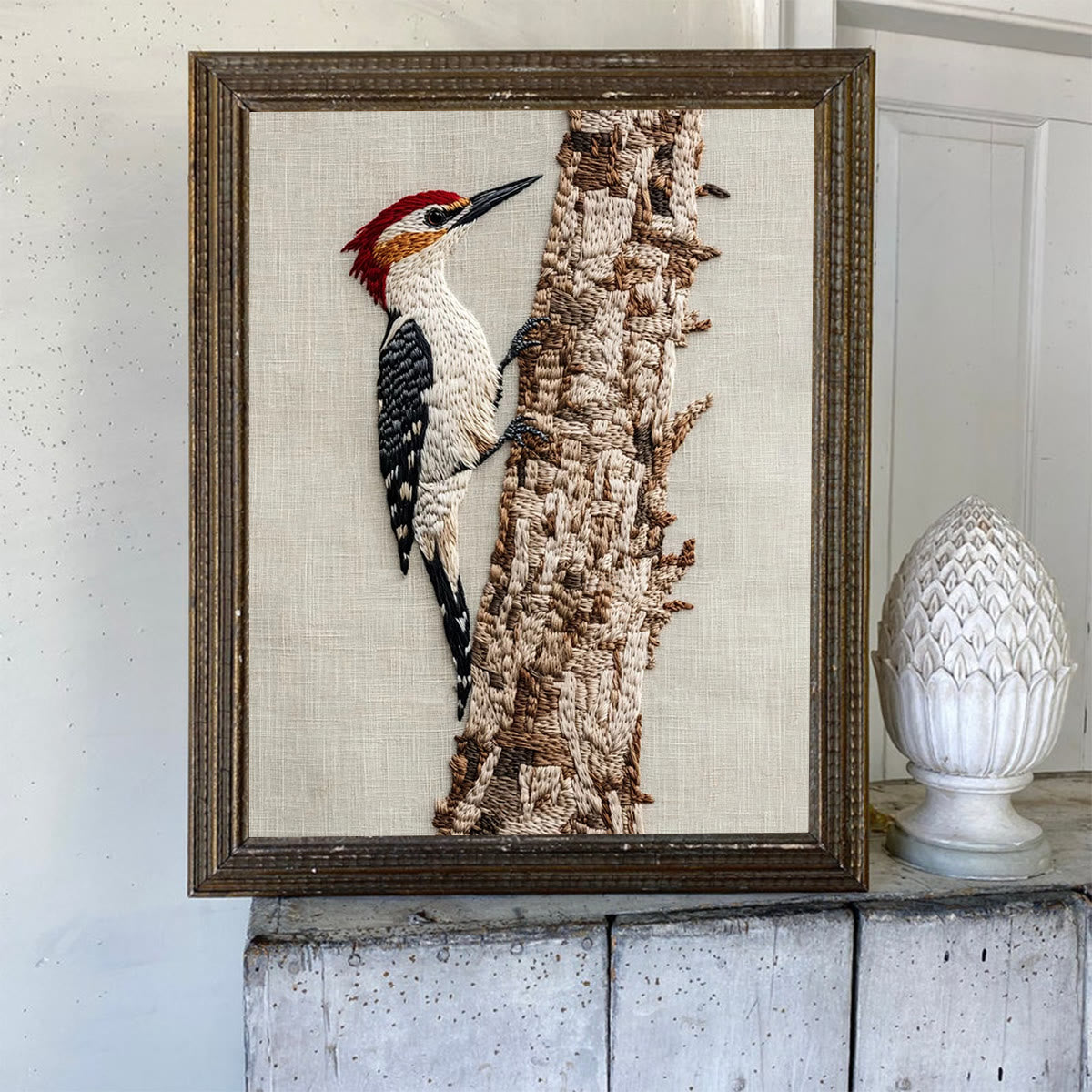 Rubbyoo Embroidery Kit- Woodpecker