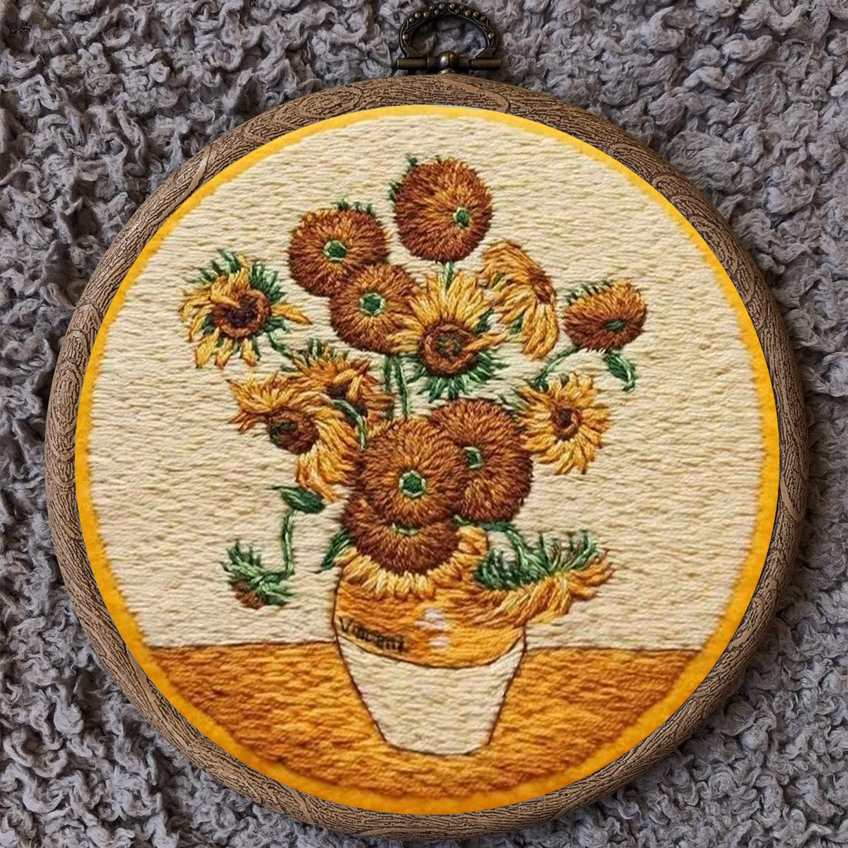 Rubbyoo Embroidery Kit- Van Gogh Sunflowers