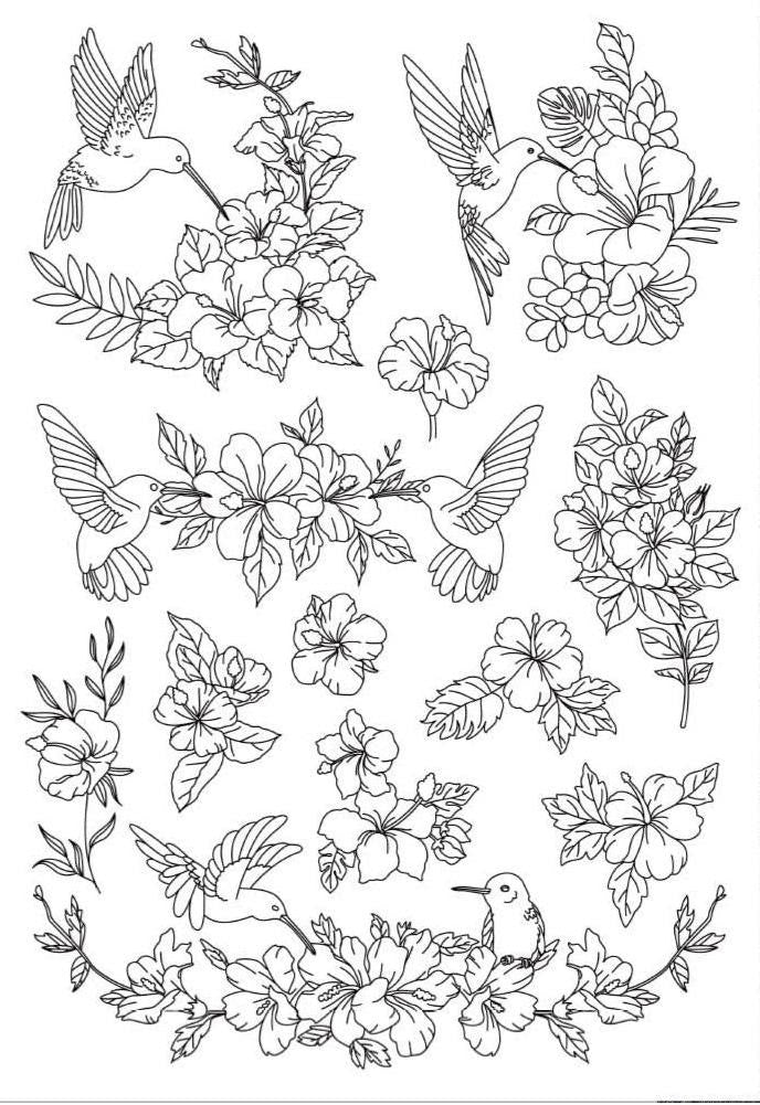 Floral Series Stick And Stitch Embroidery Patterns | Embroidery For Clothes