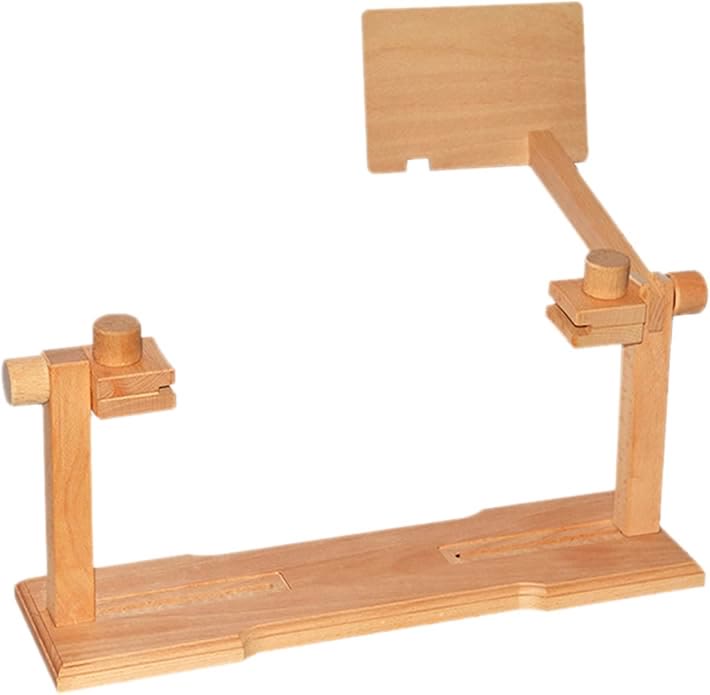 Wooden Embroidery Desktop Stand | Adjustable Embroidery 360 Degree Rotating Hoop Holder | Adjustable Cross Stitch Supplies | Suitable For Sewing Craft Projects