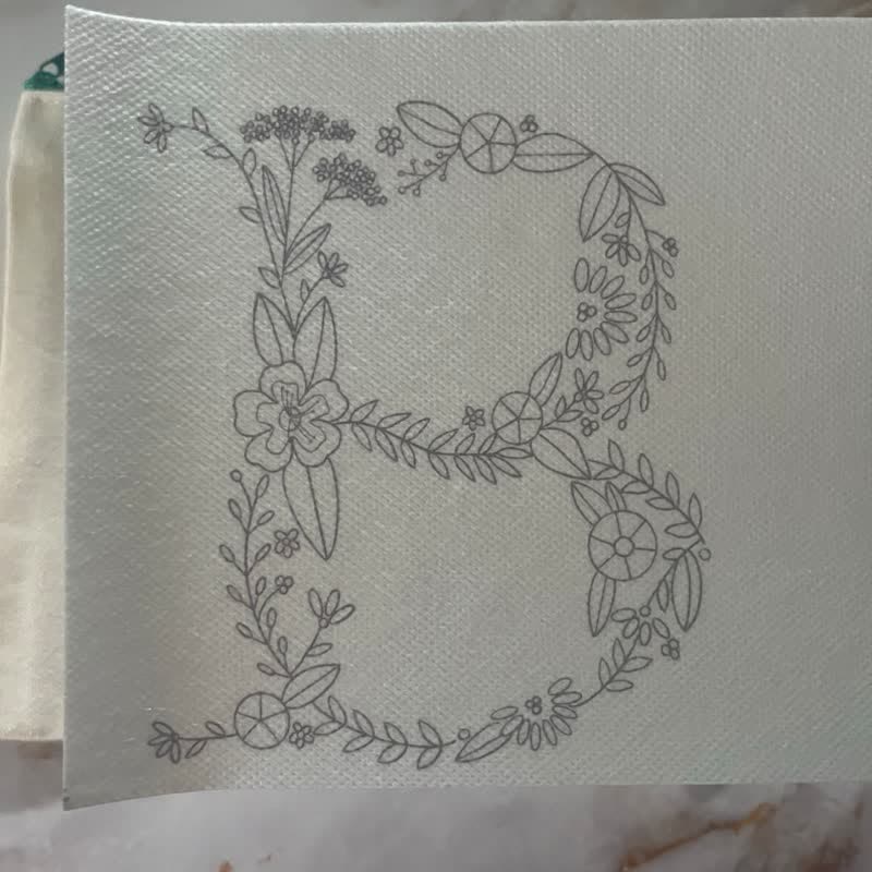 Floral Letter Stick And Stitch Embroidery Patterns