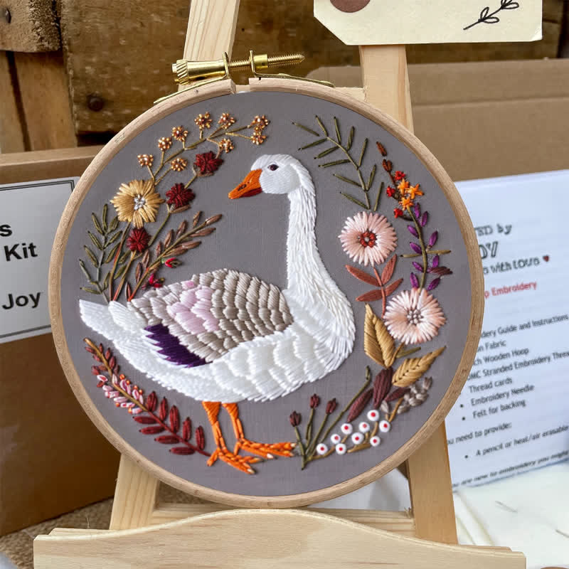 Rubbyoo Embroidery Kit - Winter Goose