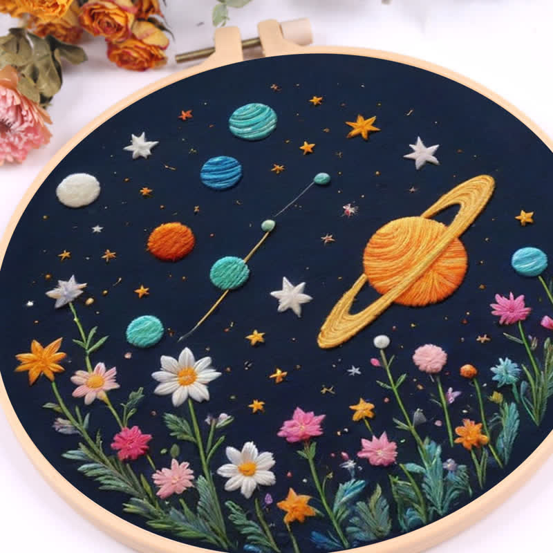 Rubbyoo Embroidery Kit - Planets and Stars
