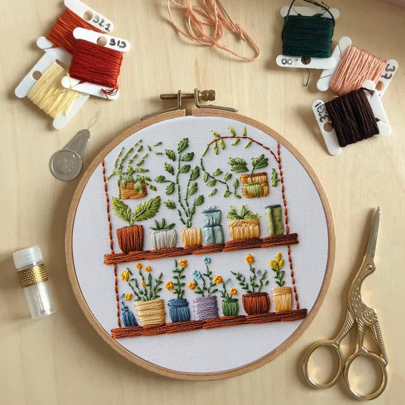 Rubbyoo Embroidery Kit -  The Flower Shop | Needlework Craft Gifts