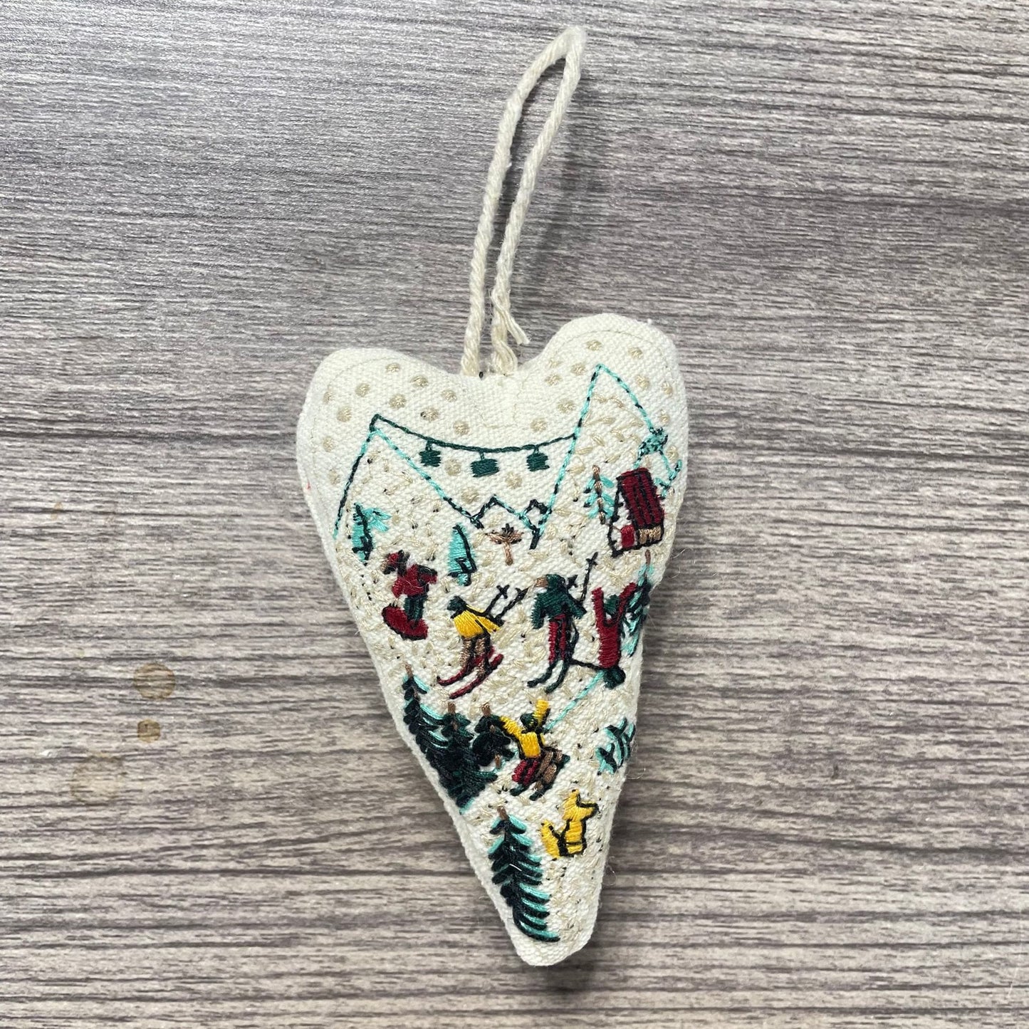 Embroidery Heart Hanging Kits |  Christmas Tree Ornament | Unique Handmade Gifts