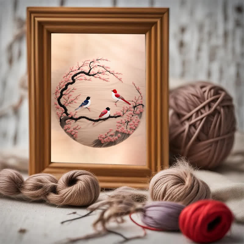 Rubbyoo Embroidery Kit - Spring Bird