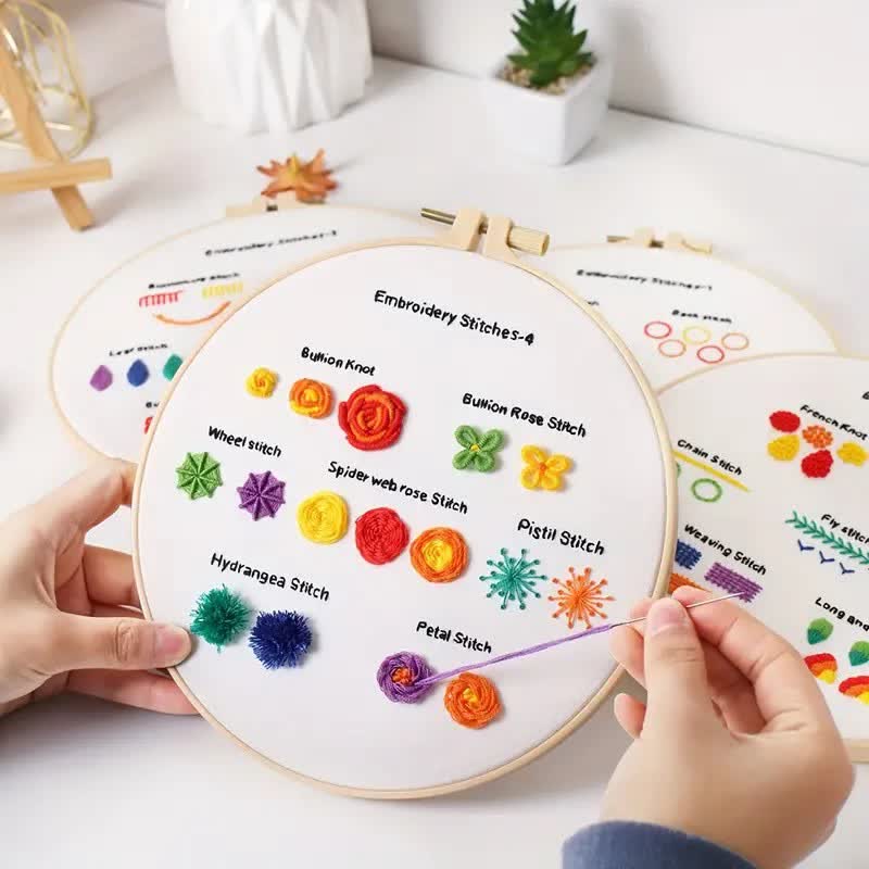 1Pack Embroidery Starter Kit For Adults