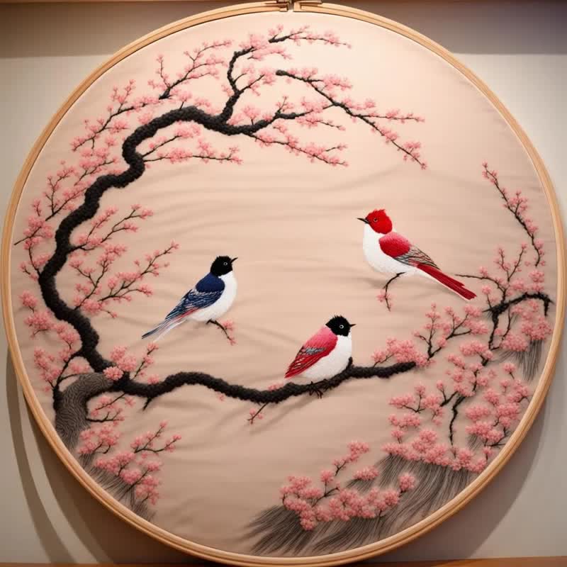 Rubbyoo Embroidery Kit - Spring Bird