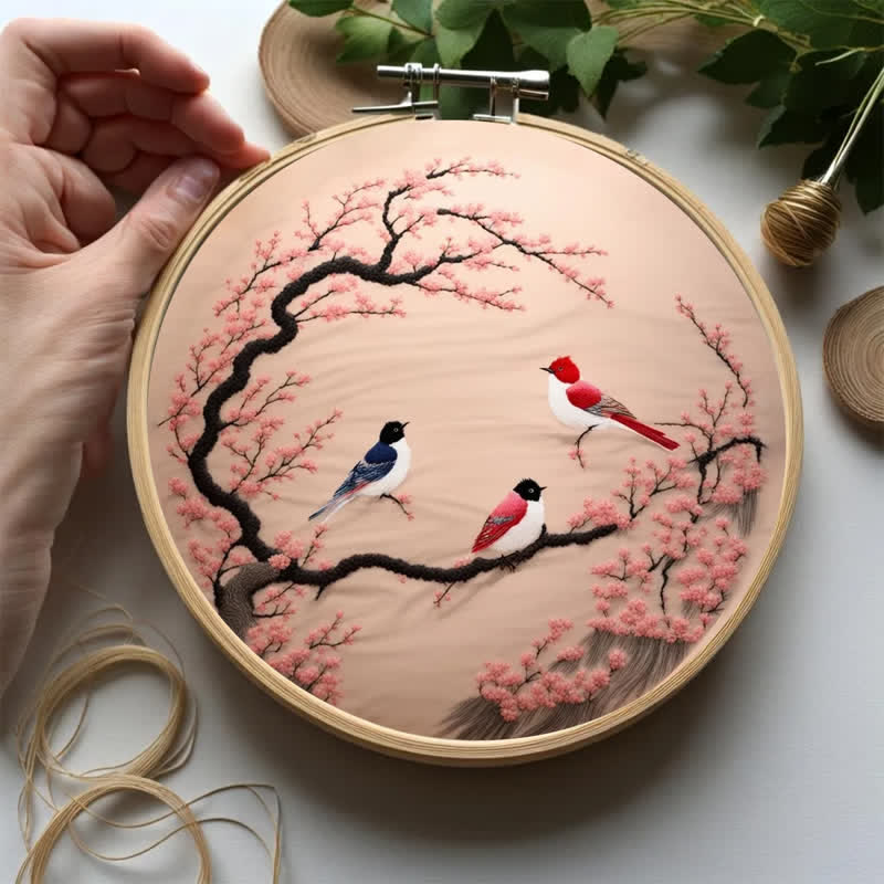 Rubbyoo Embroidery Kit - Spring Bird