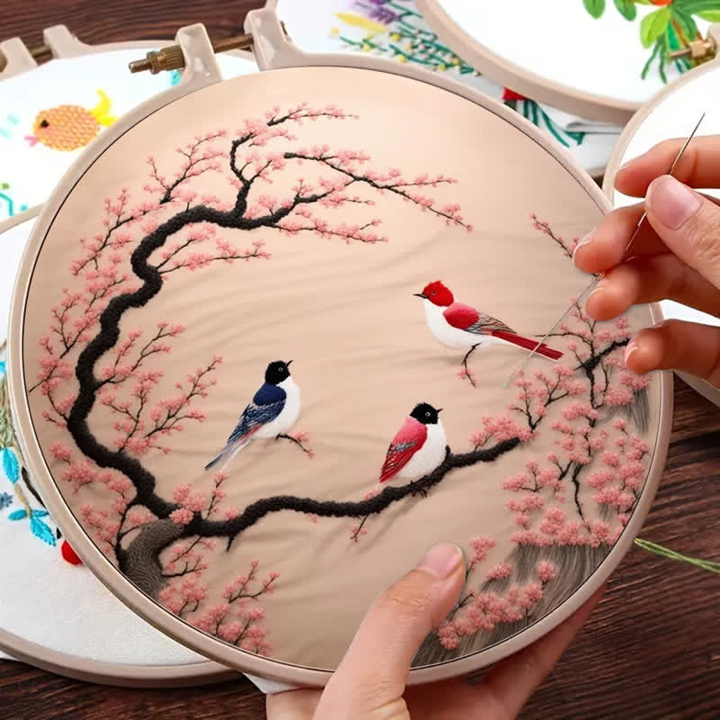 Rubbyoo Embroidery Kit - Spring Bird