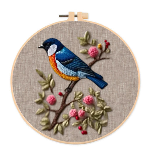Rubbyoo Embroidery Kit - Blue Bird
