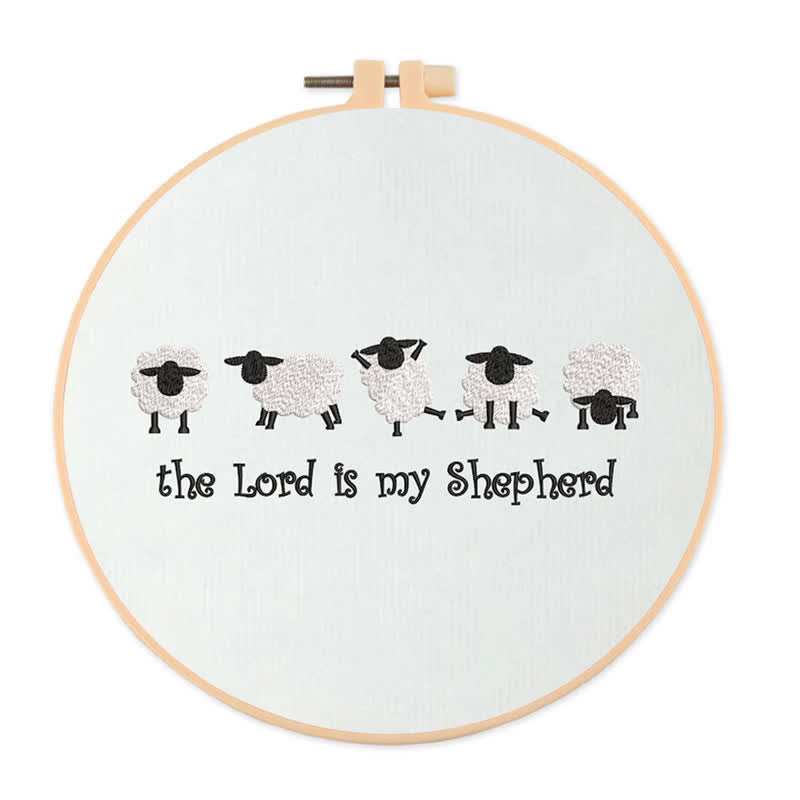 Rubbyoo Embroidery Kit - The Lord is My Shepherd