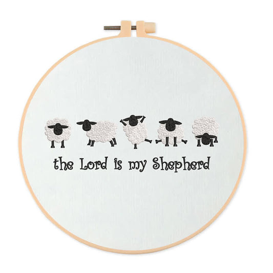 Rubbyoo Embroidery Kit - The Lord is My Shepherd