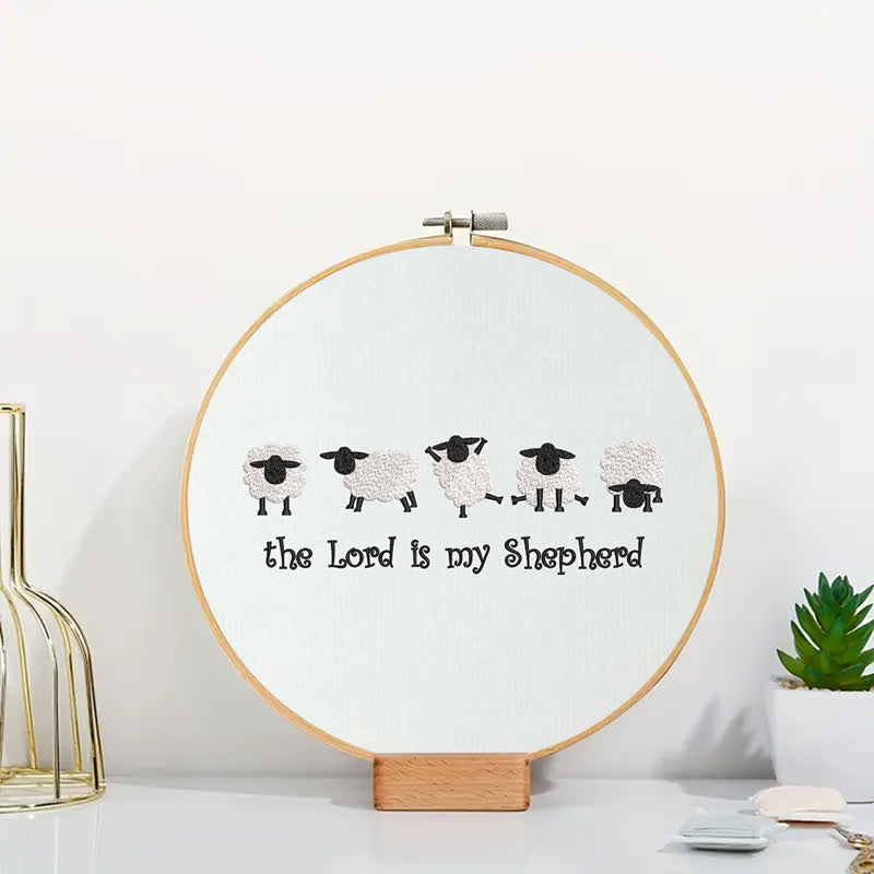 Rubbyoo Embroidery Kit - The Lord is My Shepherd