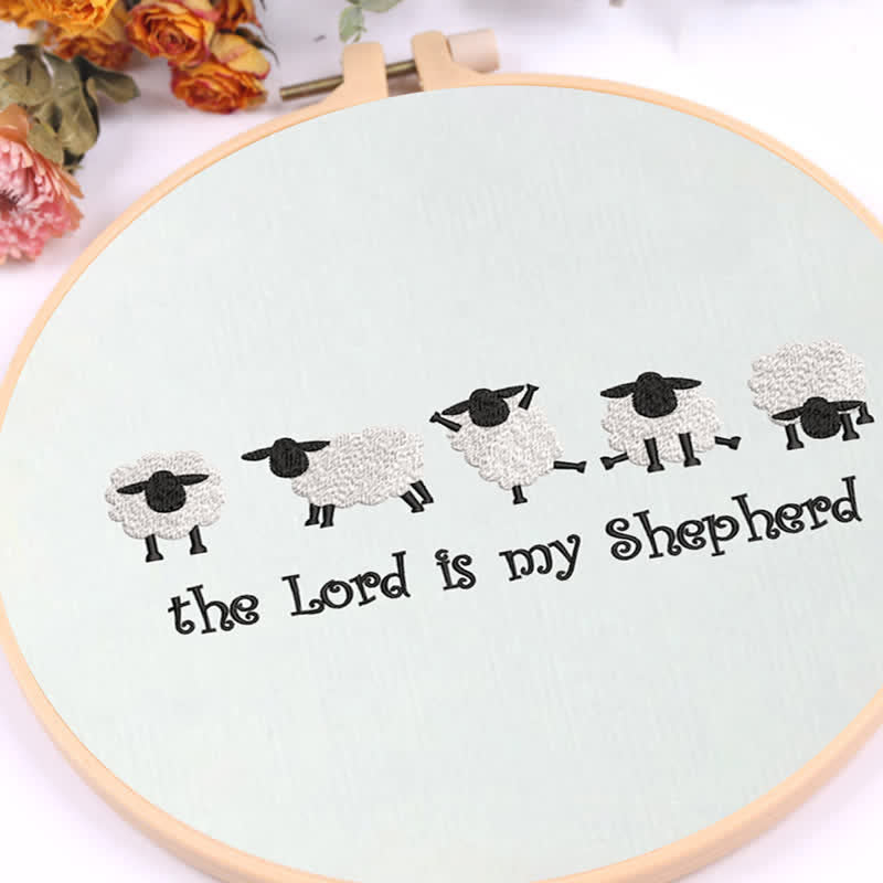 Rubbyoo Embroidery Kit - The Lord is My Shepherd