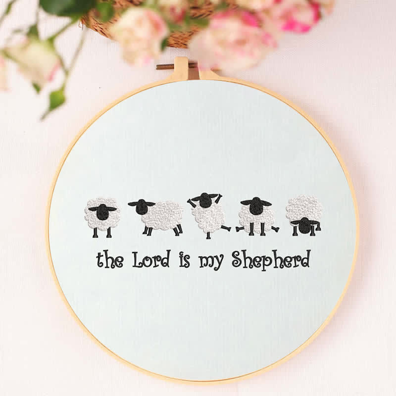 Rubbyoo Embroidery Kit - The Lord is My Shepherd