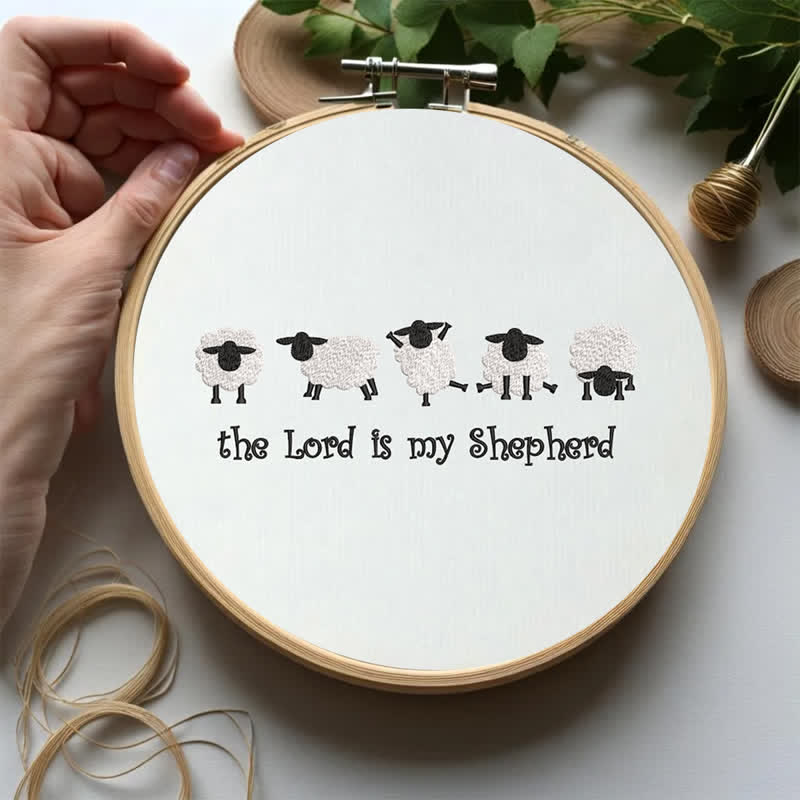 Rubbyoo Embroidery Kit - The Lord is My Shepherd