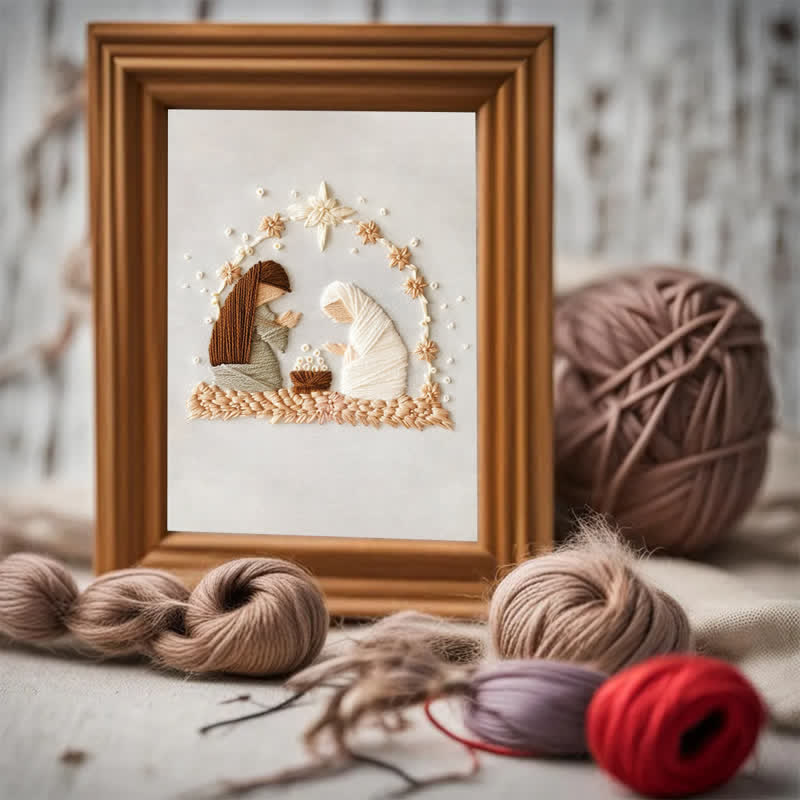 Rubbyoo Embroidery Kit - Nativity Scene