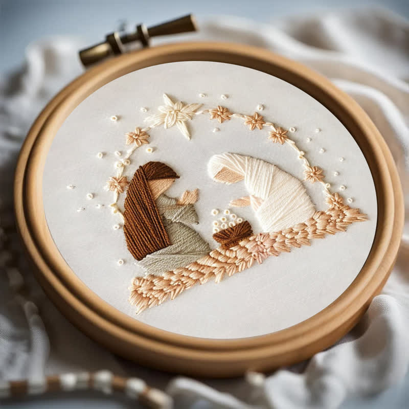 Rubbyoo Embroidery Kit - Nativity Scene