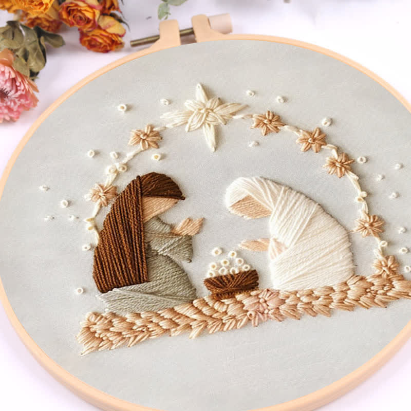 Rubbyoo Embroidery Kit - Nativity Scene