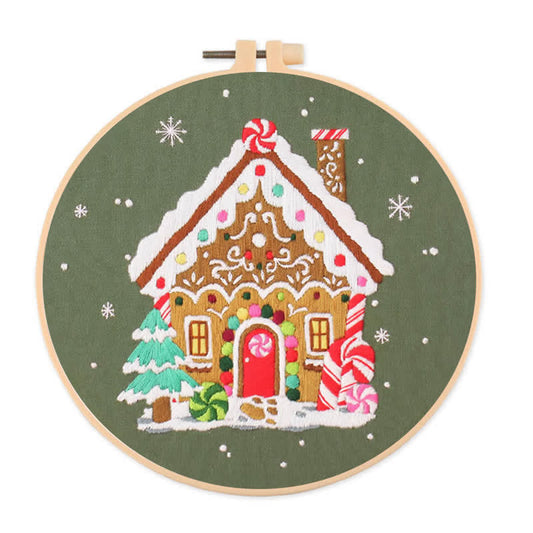 Rubbyoo Embroidery Kit - Nordic Gingerbread House