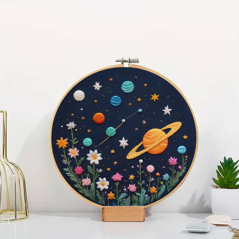 Rubbyoo Embroidery Kit - Planets and Stars